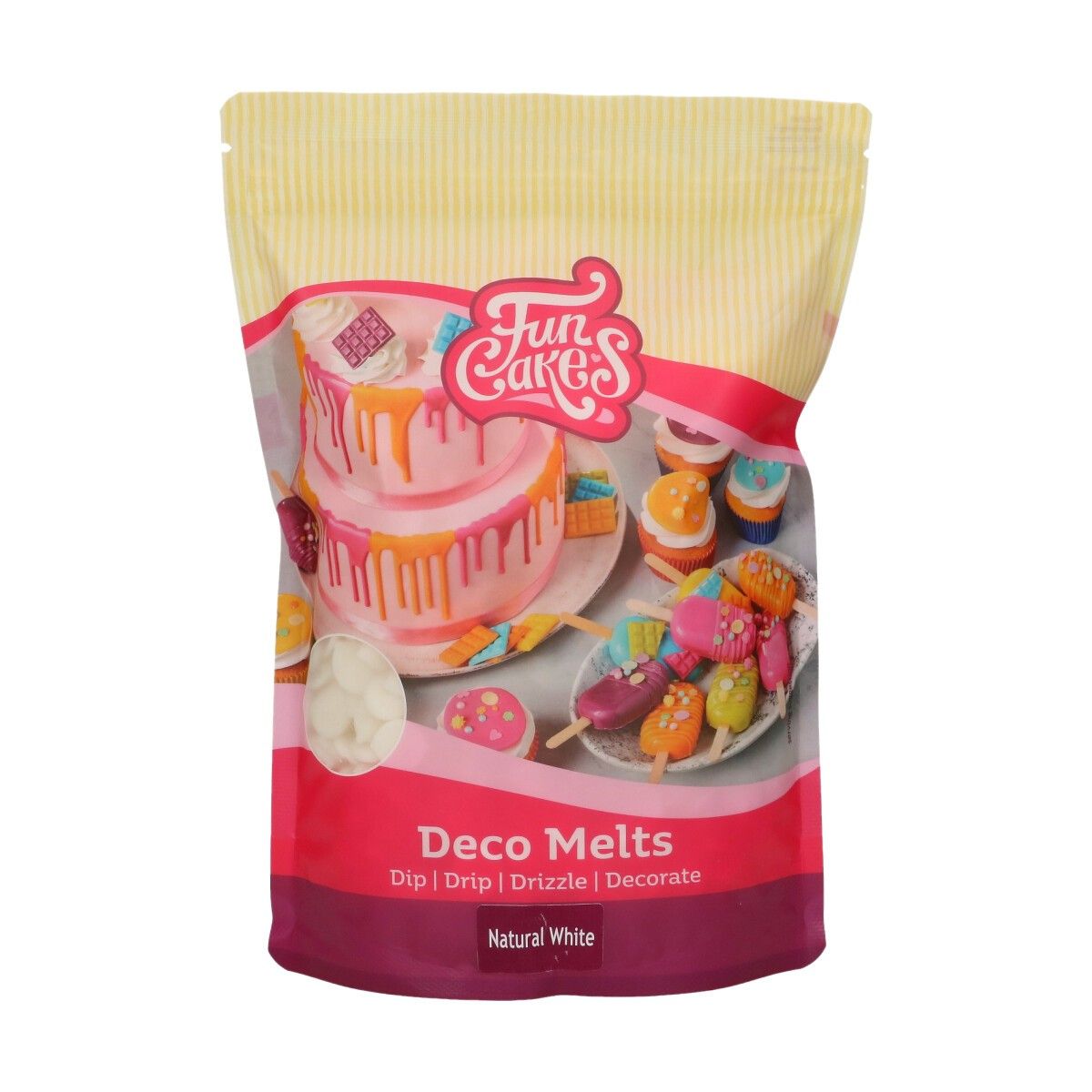 FunCakes Deco Melts Naturlig Hvit1kg