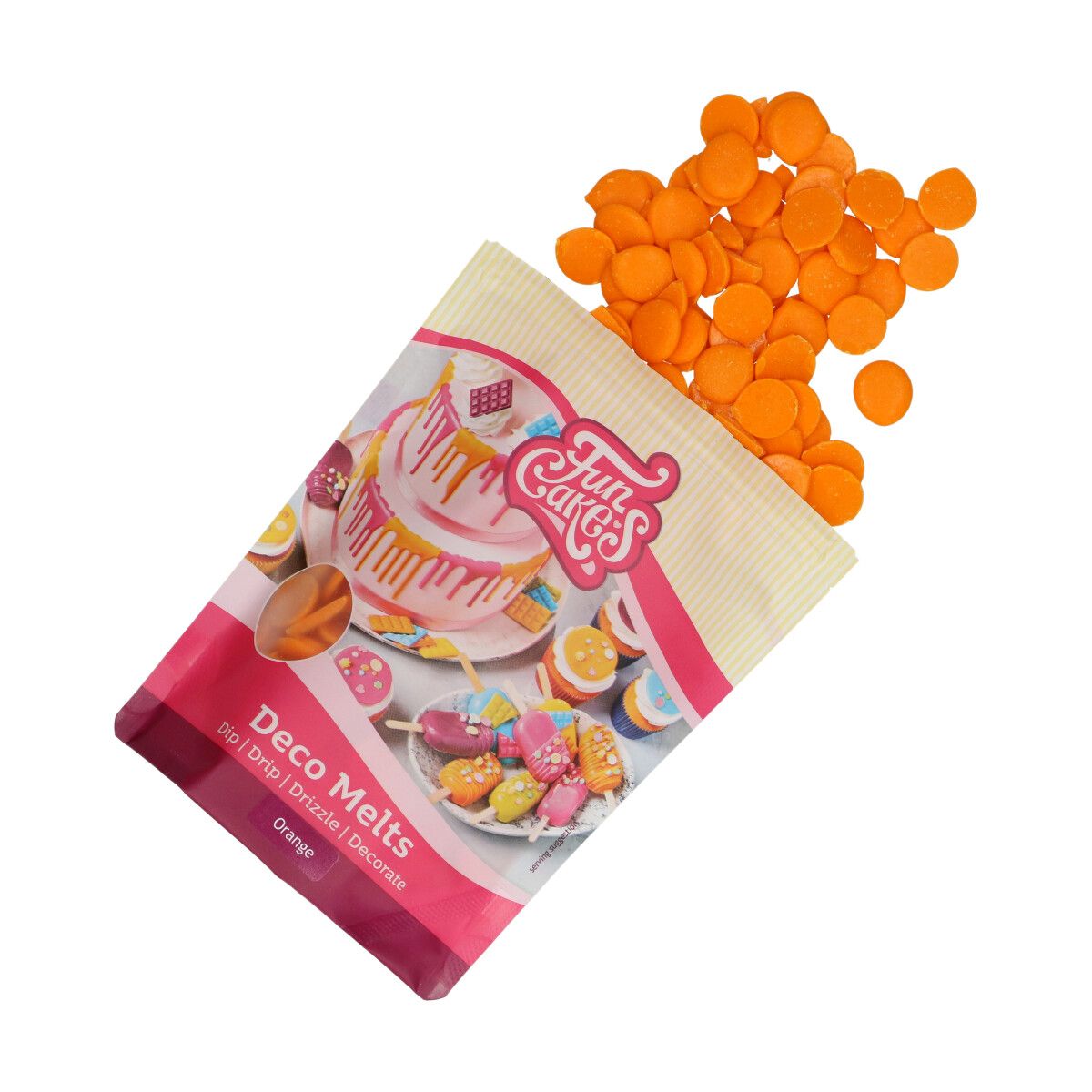 FunCakes Deco Melts Appelsinsmak 250g