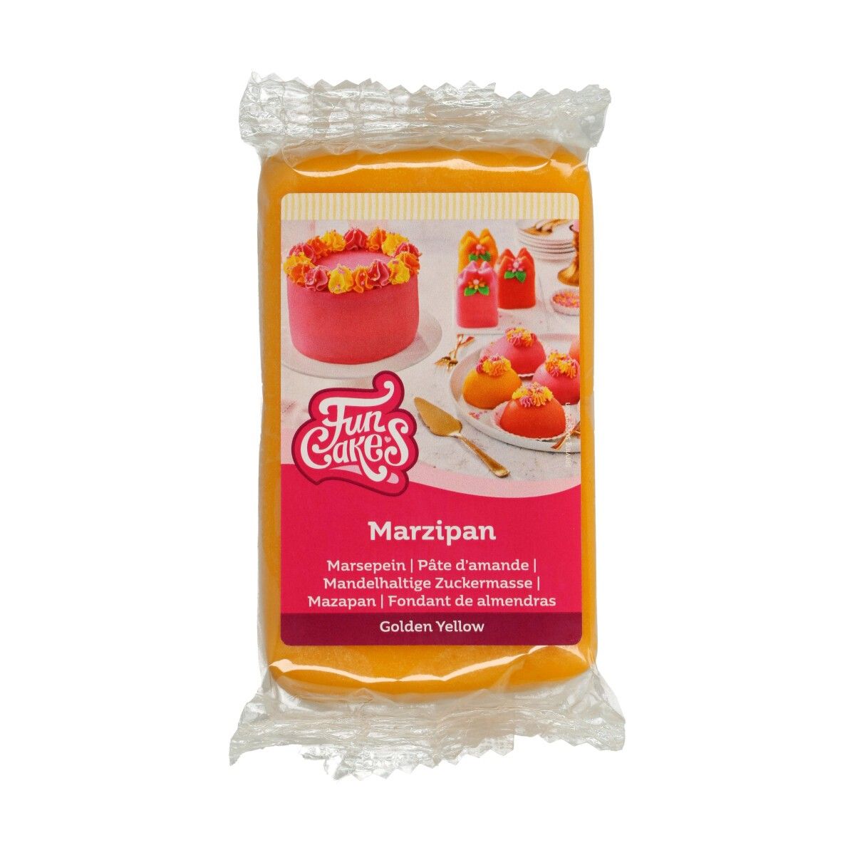 Gul marsipan fra FunCakes, 250g