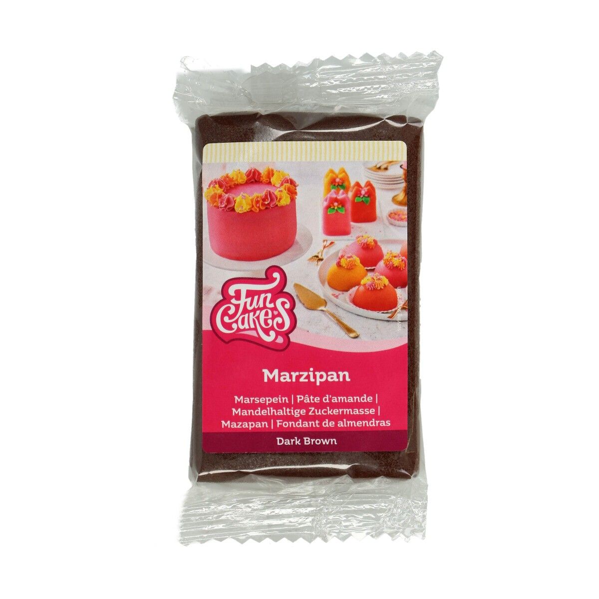 Mørk brun marsipan fra FunCakes, 250g