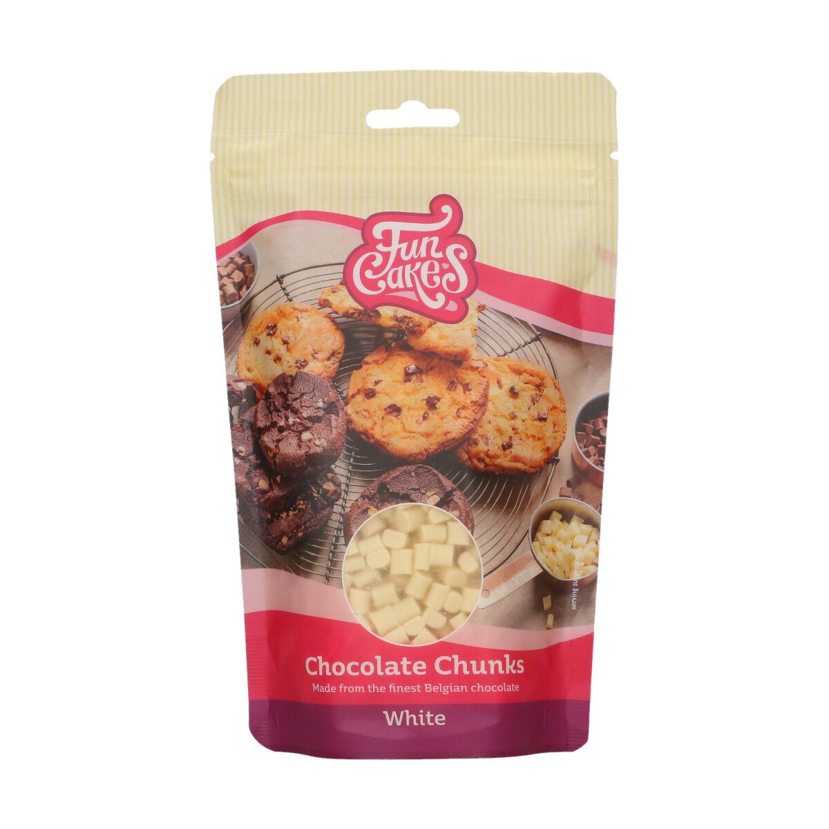 FunCakes Sjokolade Chunks -Hvit sjokolade- 350g