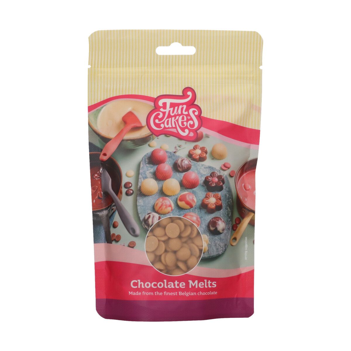 FunCakes Sjokolade Melts -Gull- 200g