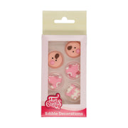 FunCakes spiselig kakepynt -Babyjente- sett/8 til rosa babyshower