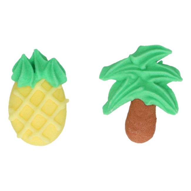 FunCakes spiselig kakepynt -Ananas og Palmetre- sett/8