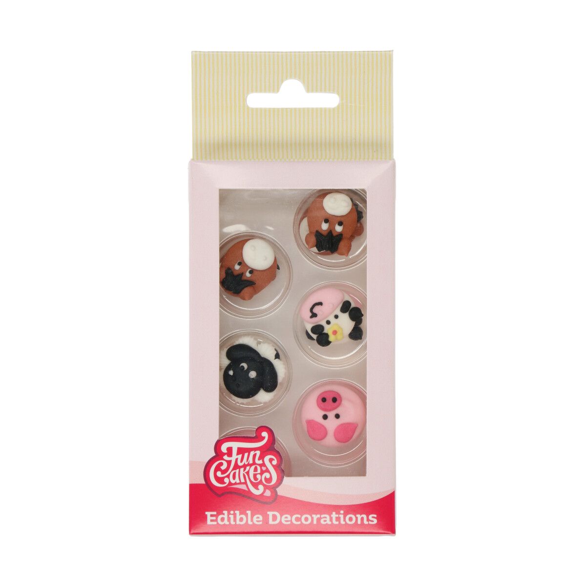 FunCakes spiselig kakepynt -Gårdsdyr- 8 stk