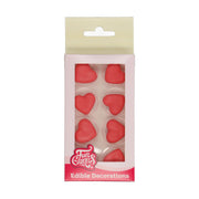 FunCakes Spiselig kakepynt Røde hjerter pk/8