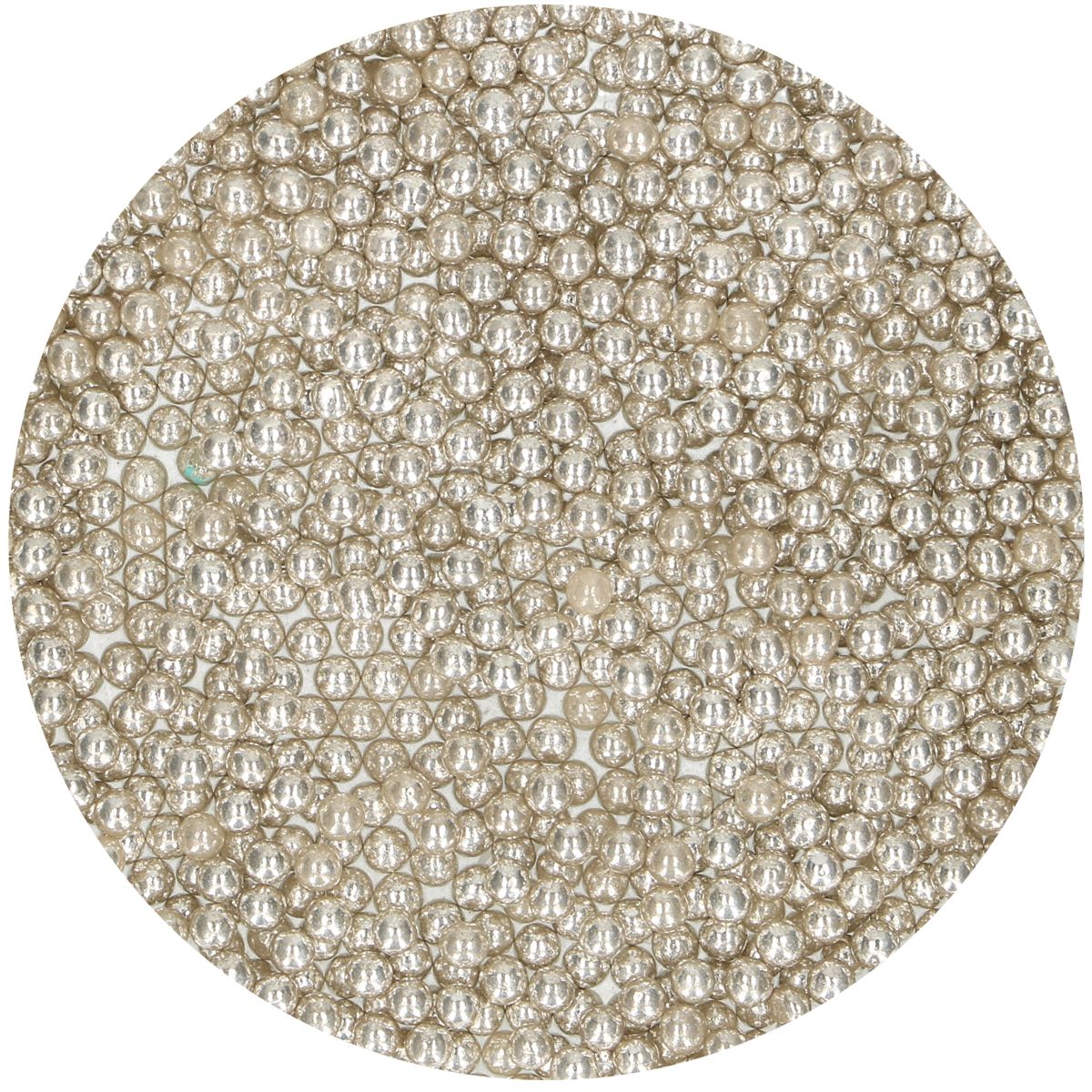 FunCakes Kakestrø Sukkerperler -Metallic Sølv- 80g