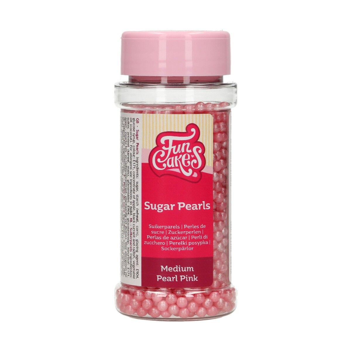Kakestrø Sukkerperler Perlemor Rosa