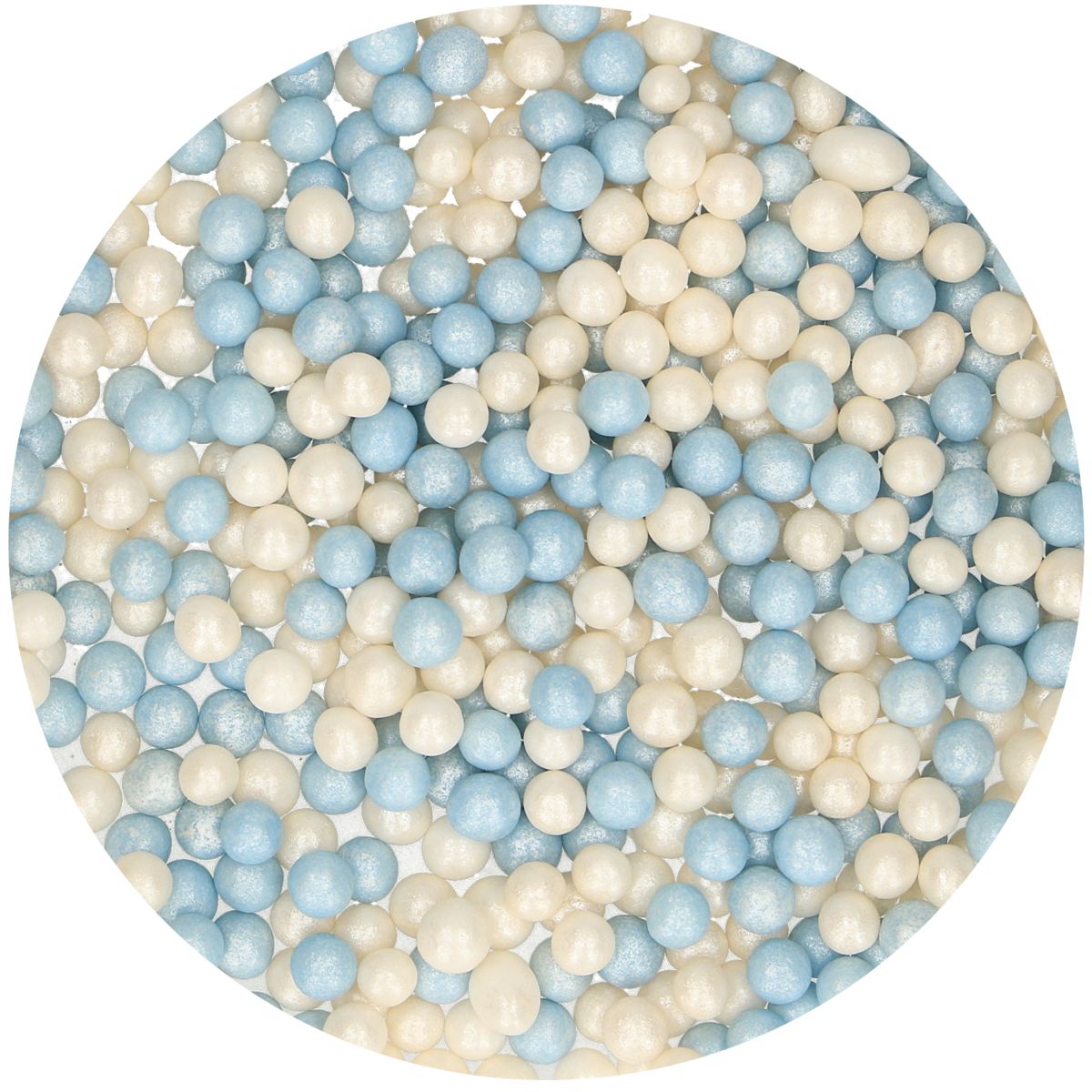 FunCakes Myke perler - Blå/hvit 500g