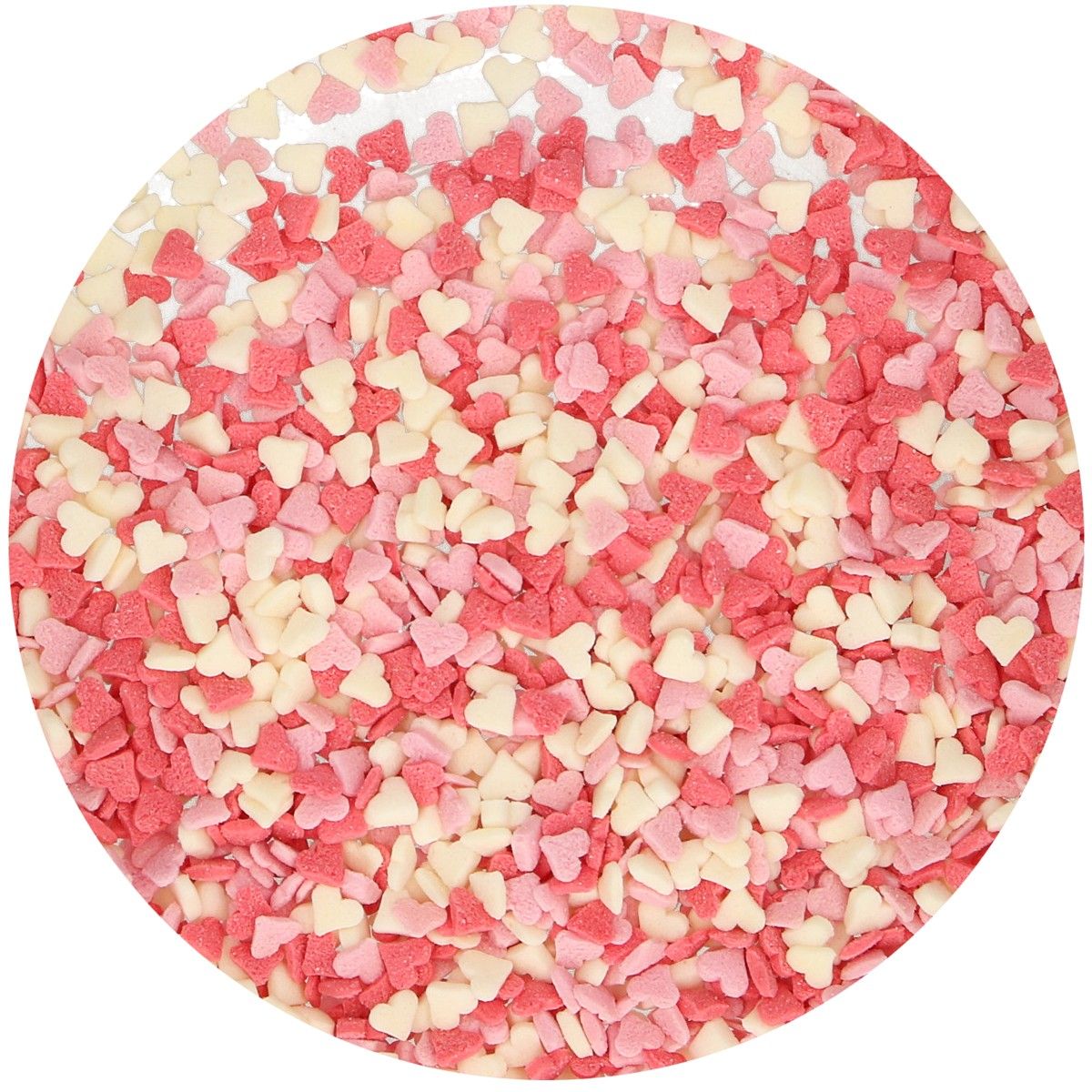 FunCakes Kakestrø Mini Hjerter -Rosa/Hvit/Rød- 60g