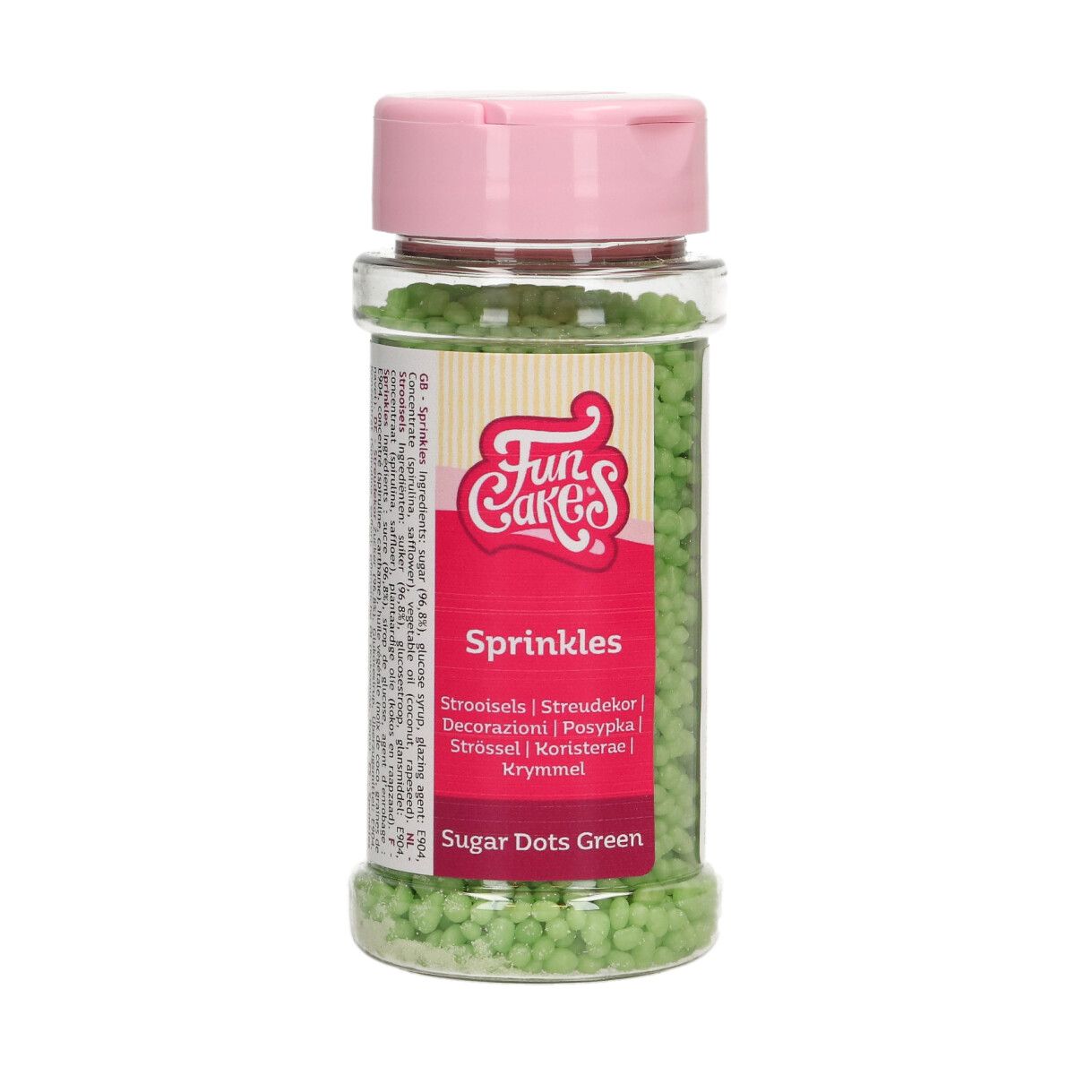 FunCakes Kakestrø Sugar Dots -Grønn- 80g
