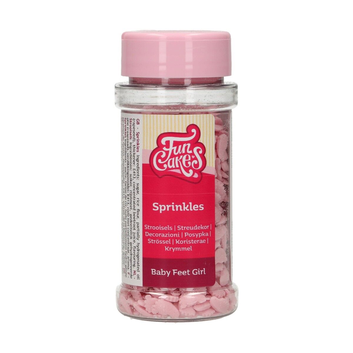 FunCakes Kakestrø Babyføtter Rosa 55g