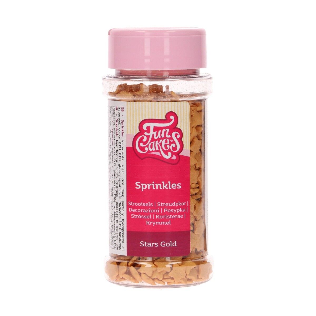 FunCakes Kakestrø Stjerner Gull, 60g