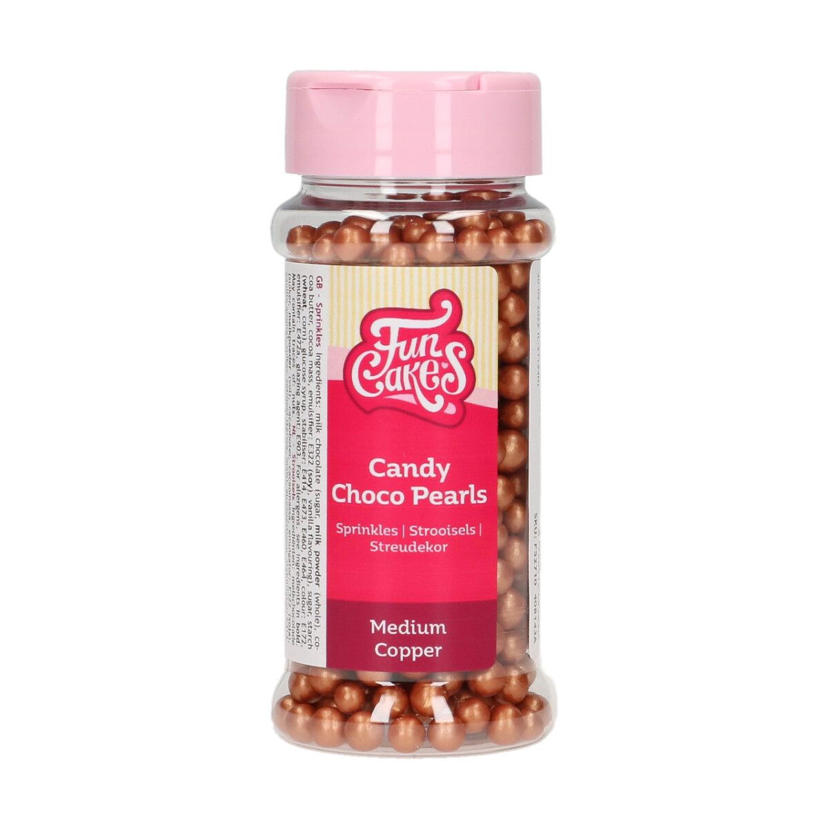 FunCakes Sjokoladekuler Medium -Kobber- 80g