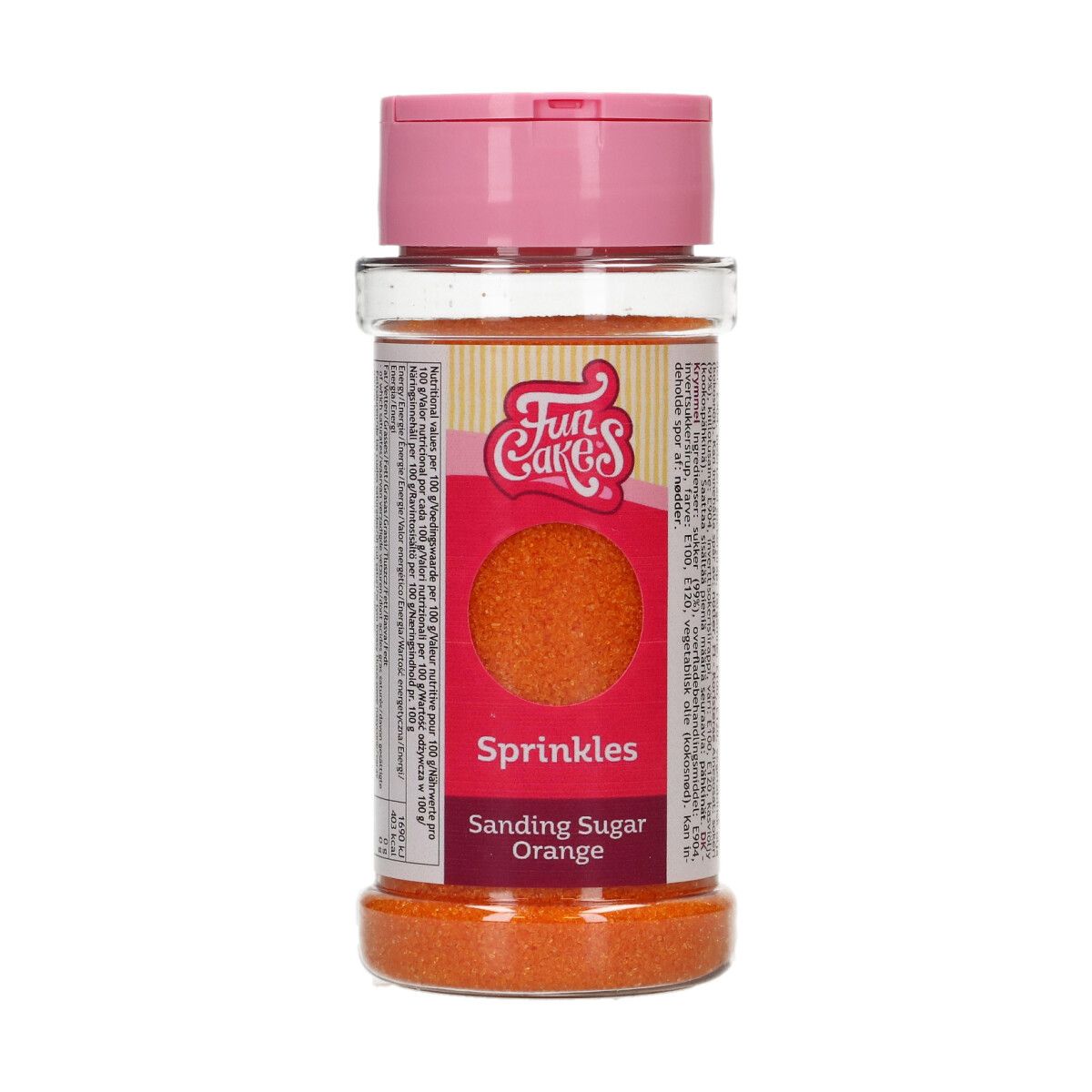 sanding sugar oransje