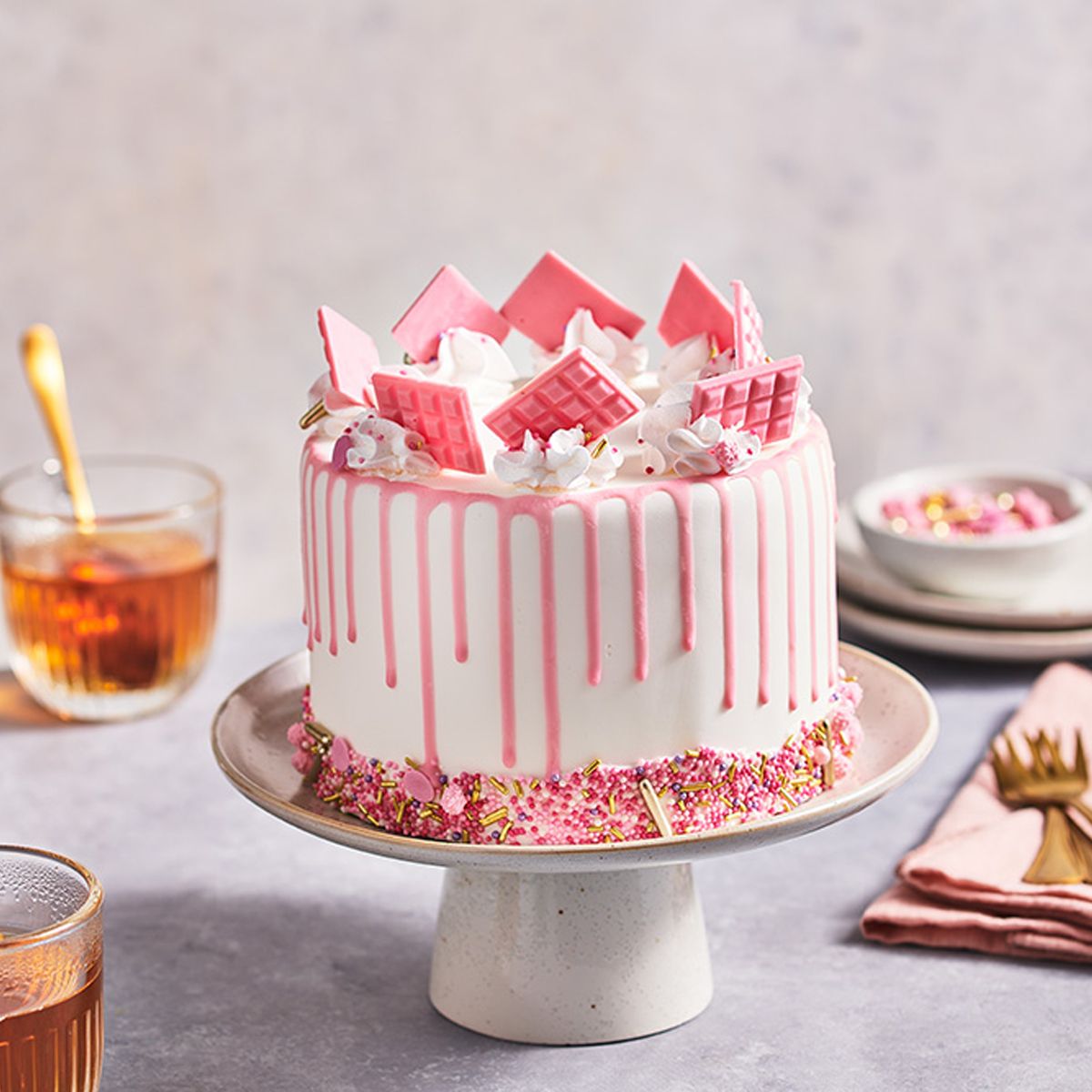 FunCakes Choco Drip -Rosa- 180g