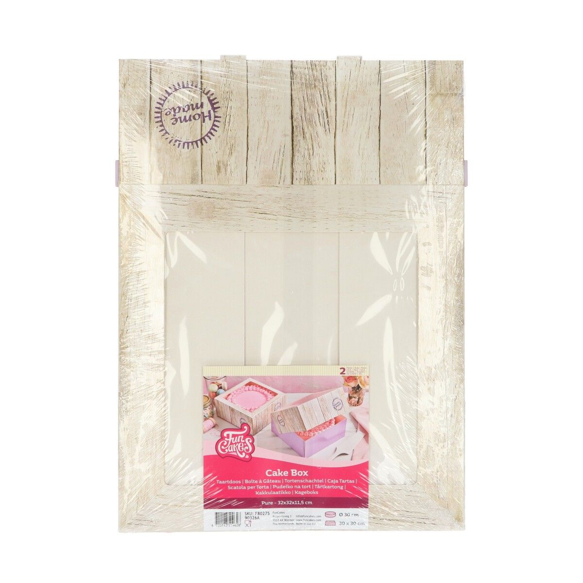 FunCakes Kakeeske -Pure- 32x32x11.5cm, 2 stk
