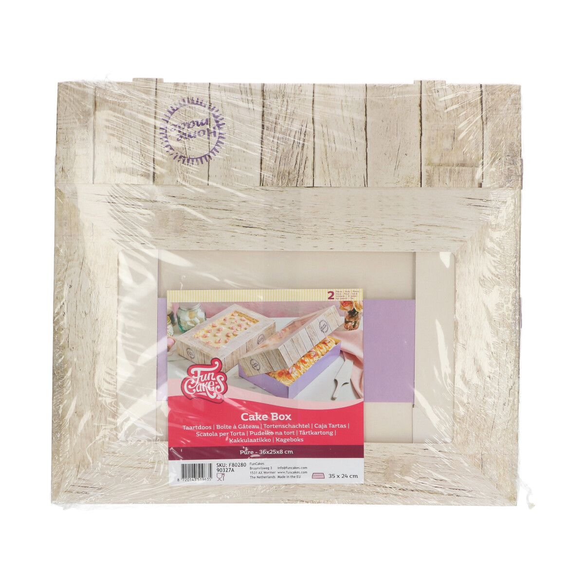 FunCakes Kakeeske -Pure- 36x25x8cm, 2 stk