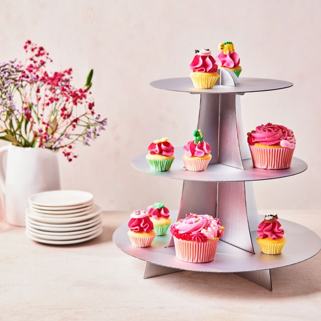 FunCakes cupcakestativ -Sølv-