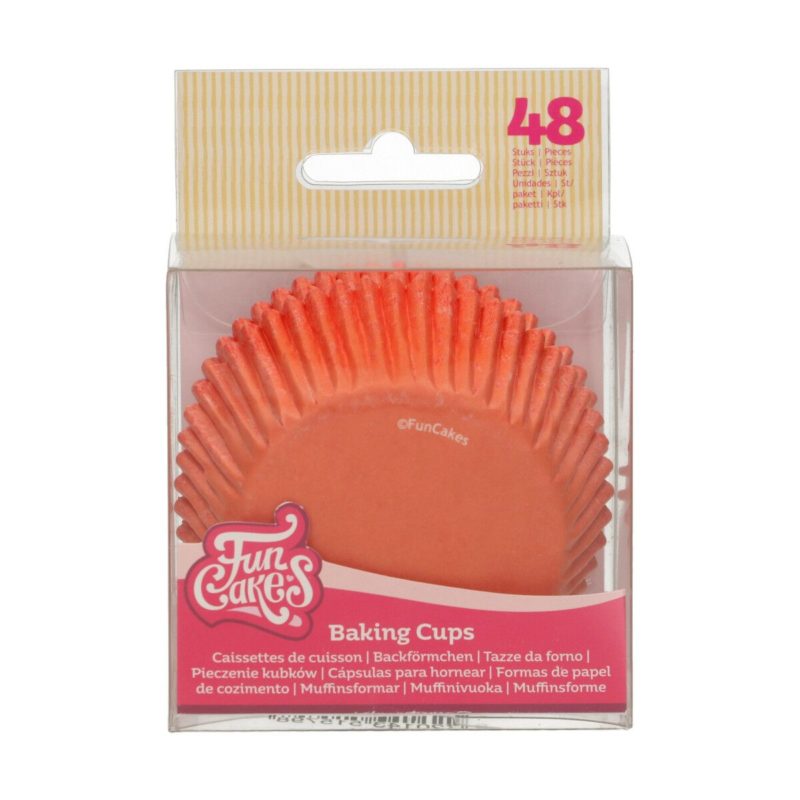 FunCakes Muffinsformer -Oransje- pk/48