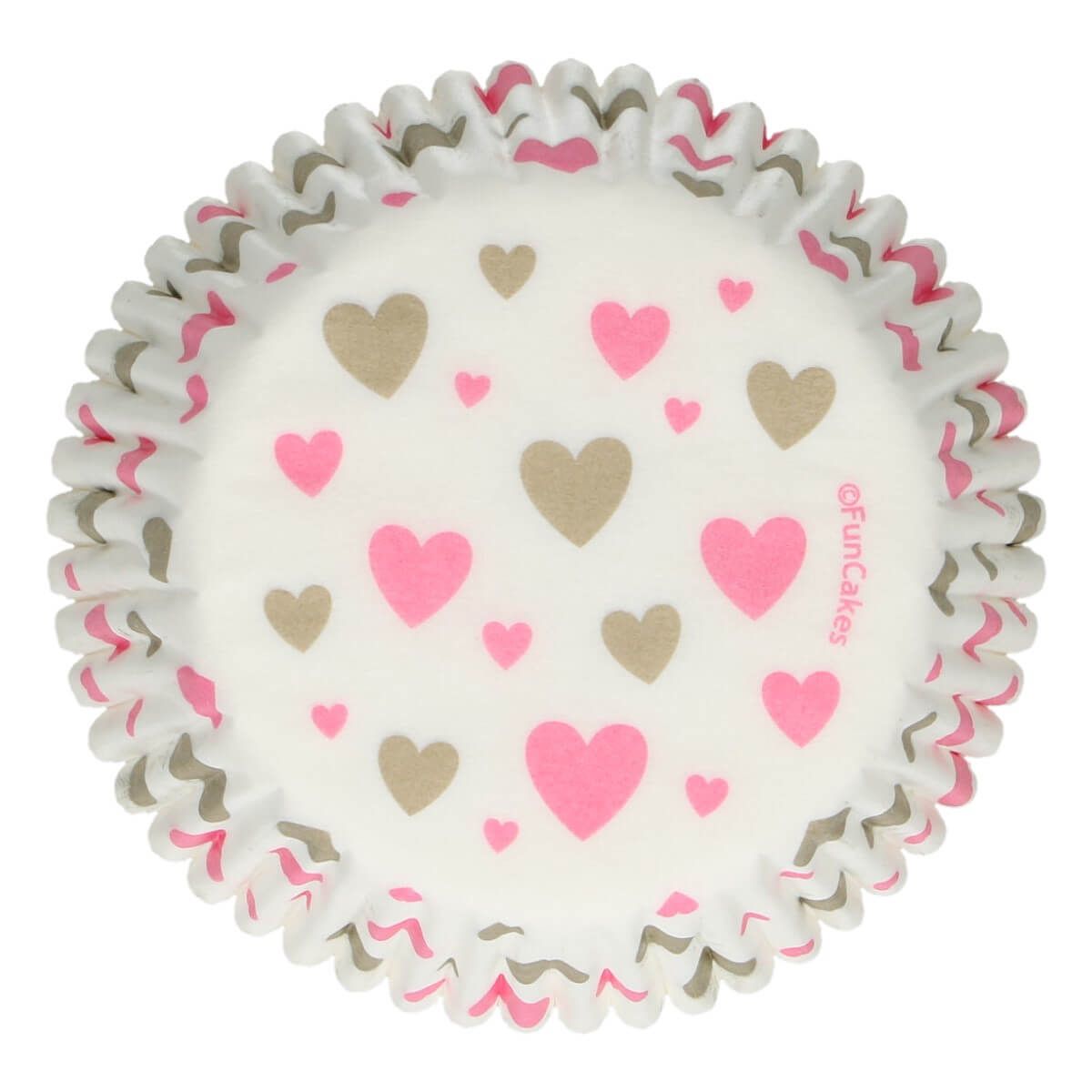 FunCakes Muffinsformer rosa hjerter