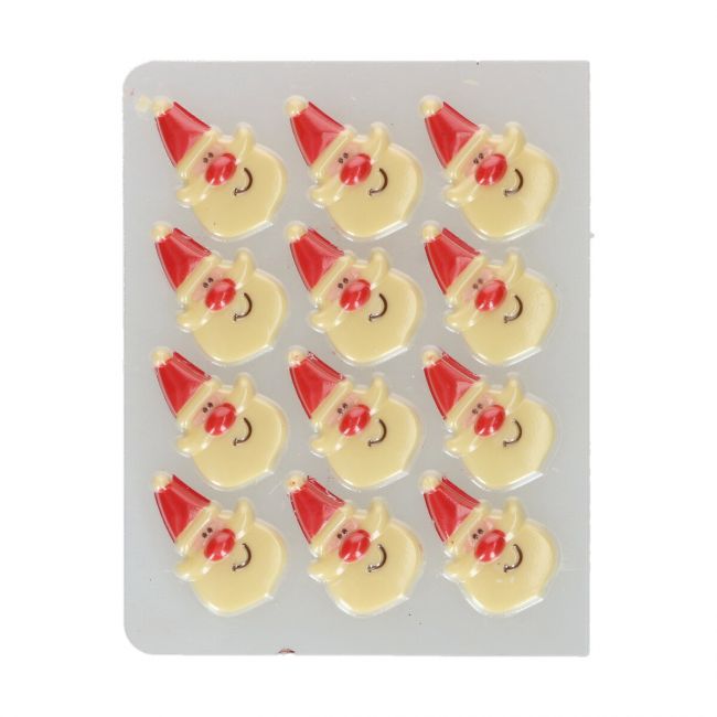 FunCakes Sjokolade Dekorasjoner -Julenisse- pk/12 (B.F. 31.07.2026)