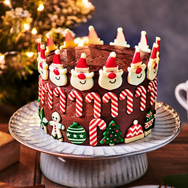 FunCakes Sjokolade Dekorasjoner -Julenisse- pk/12