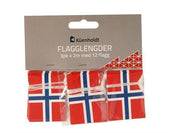 Flagglenke eller flagglengde med norske flagg, 3x2 meter