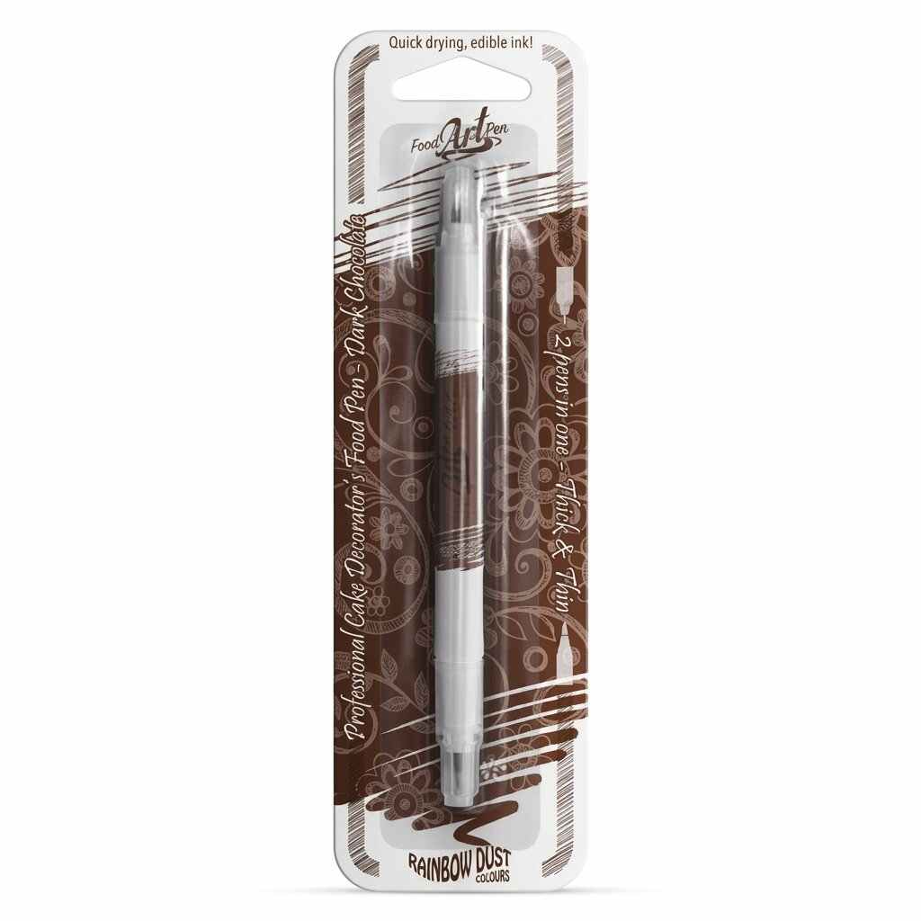 Food Art Pen spiselig tusj - Mørk sjokolade