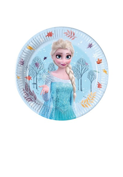 Frost papptallerken, 20cm, pk/8