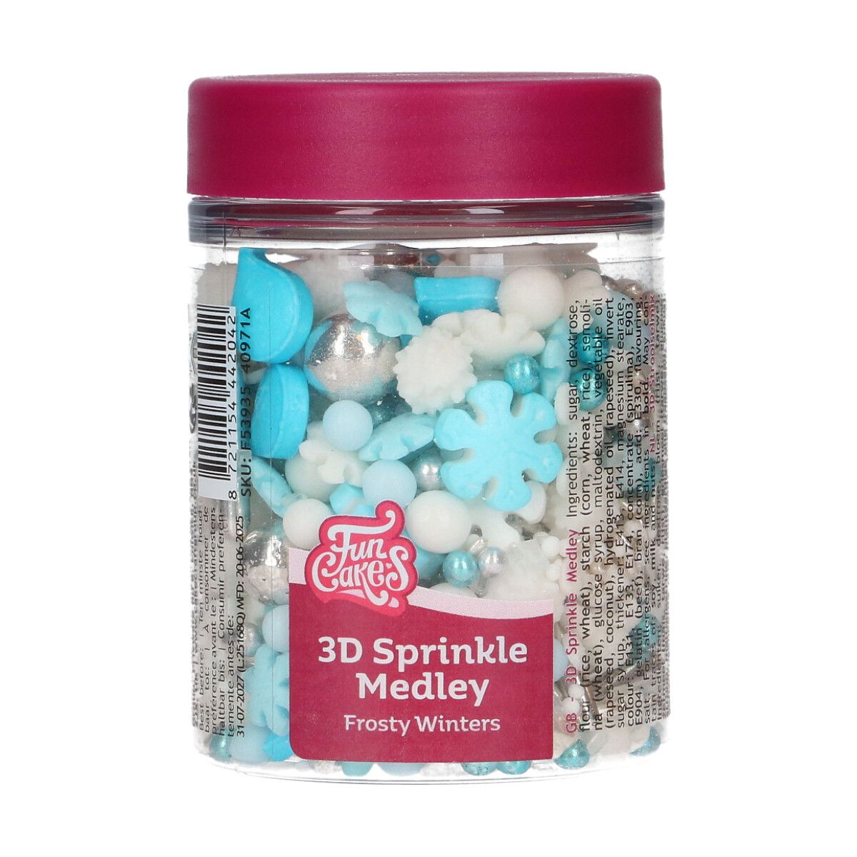 FunCakes 3D Kakestrøssel -Frosty Winters- 70g