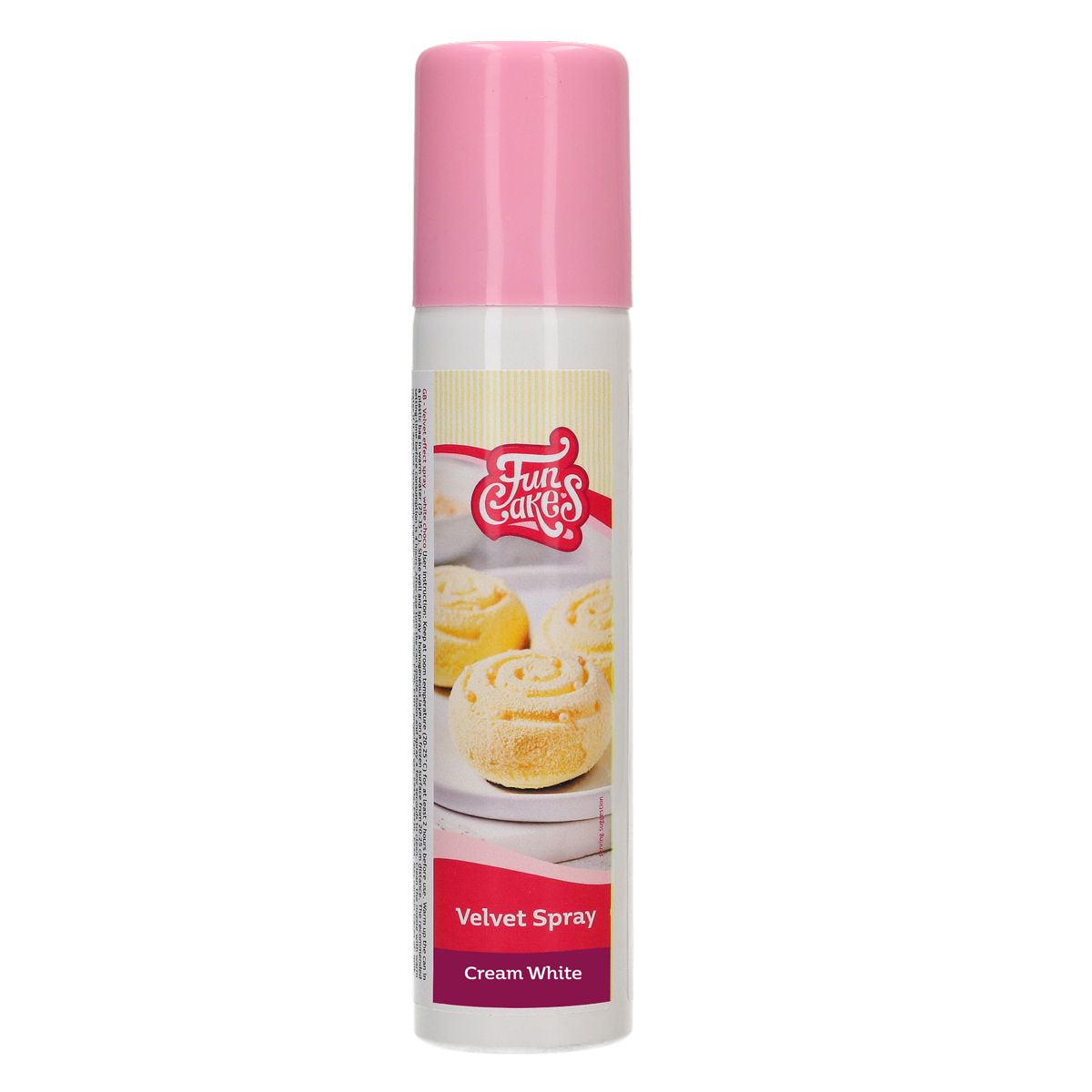 FunCakes Velvet Spray Hvit -Cream White- 100ml