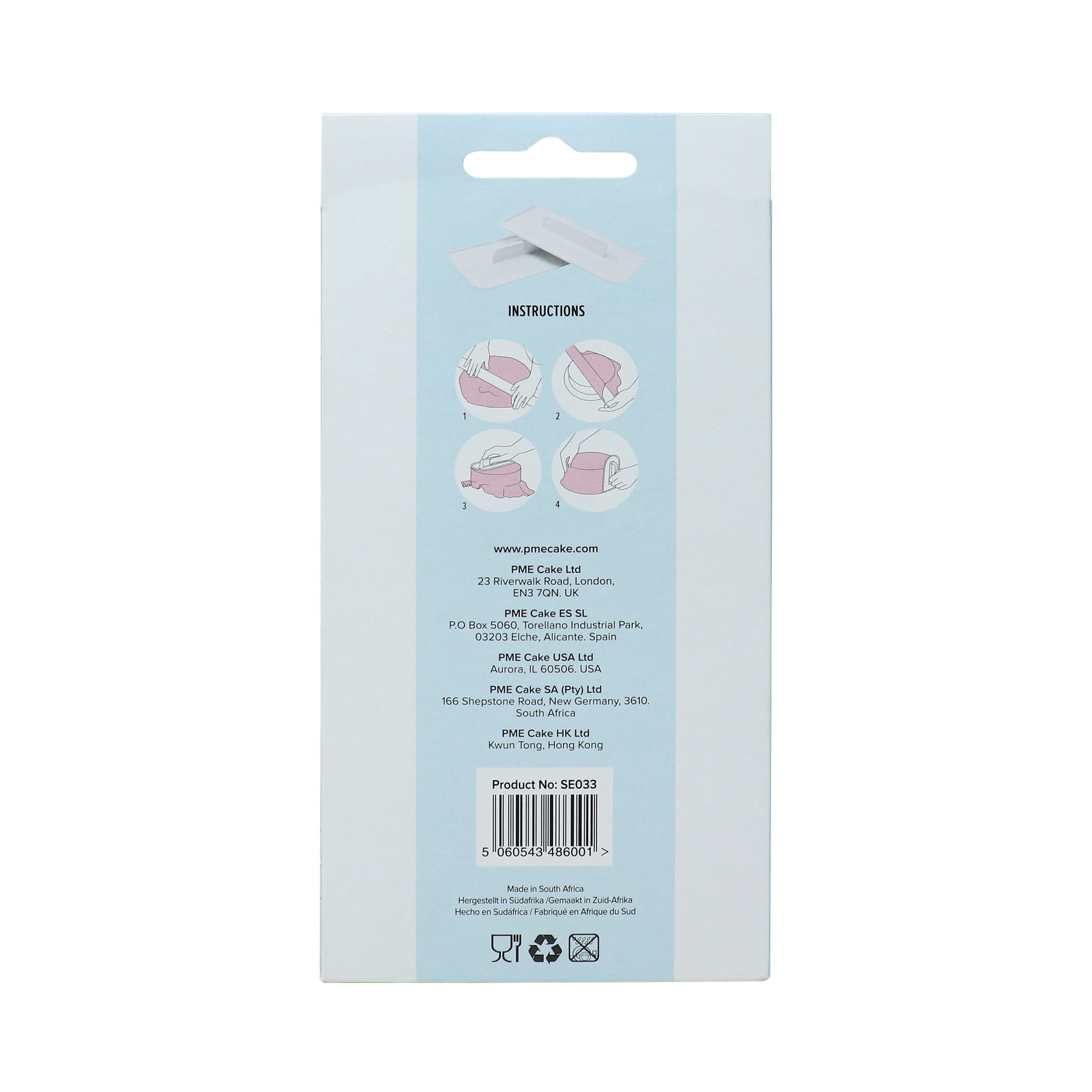 PME Cake Smoothers -Høye kaker 2pk