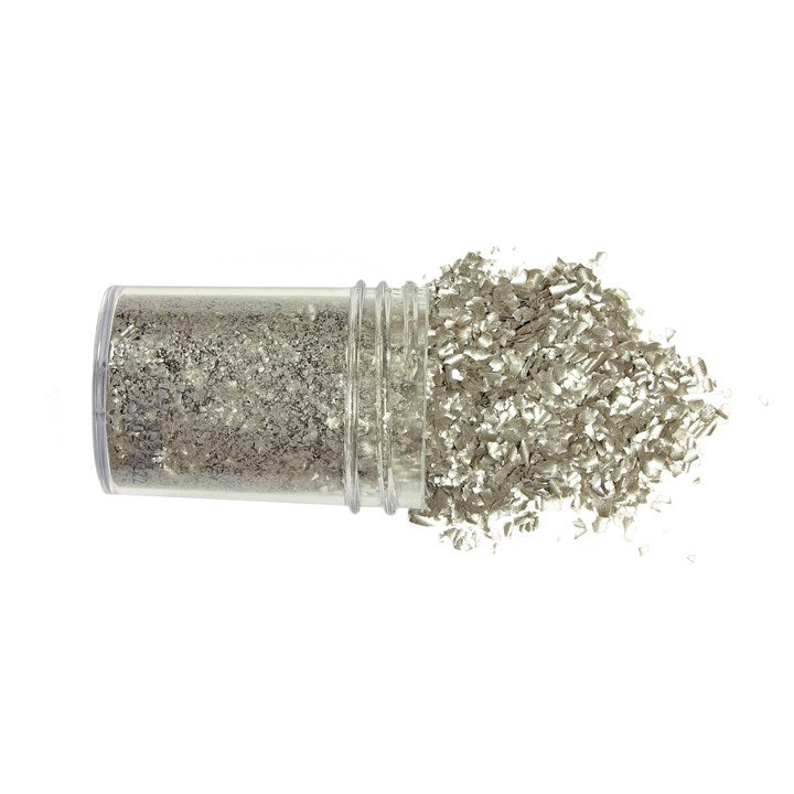 Sølvfarget glitterflakes