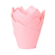Babyrosa muffinsform tulipan fra House of Marie pk/36