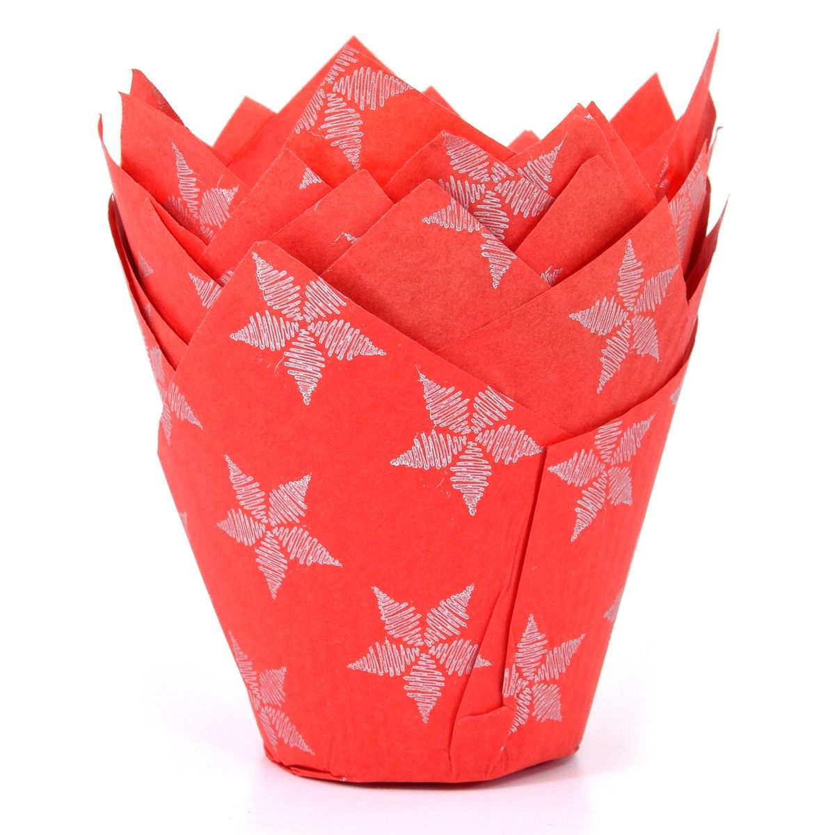 Tulipan muffinsform julestjerner