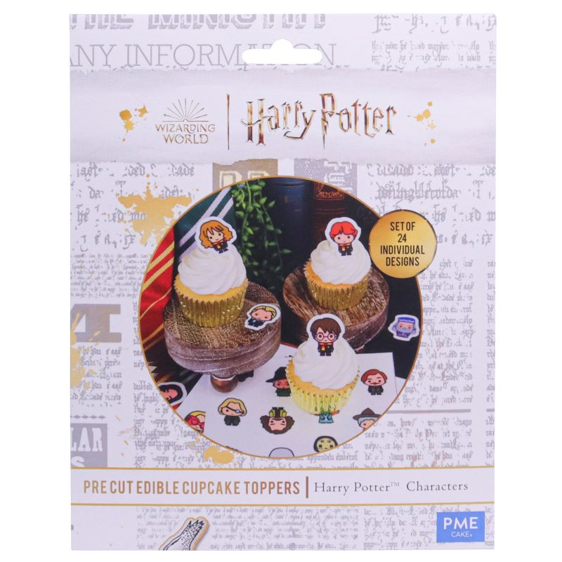 Harry Potter Spiselige Cupcakedekorasjoner Karakterer Front