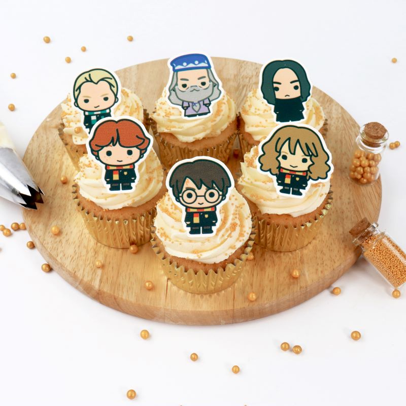 Harry Potter Spiselige Cupcakedekorasjoner Karakterer