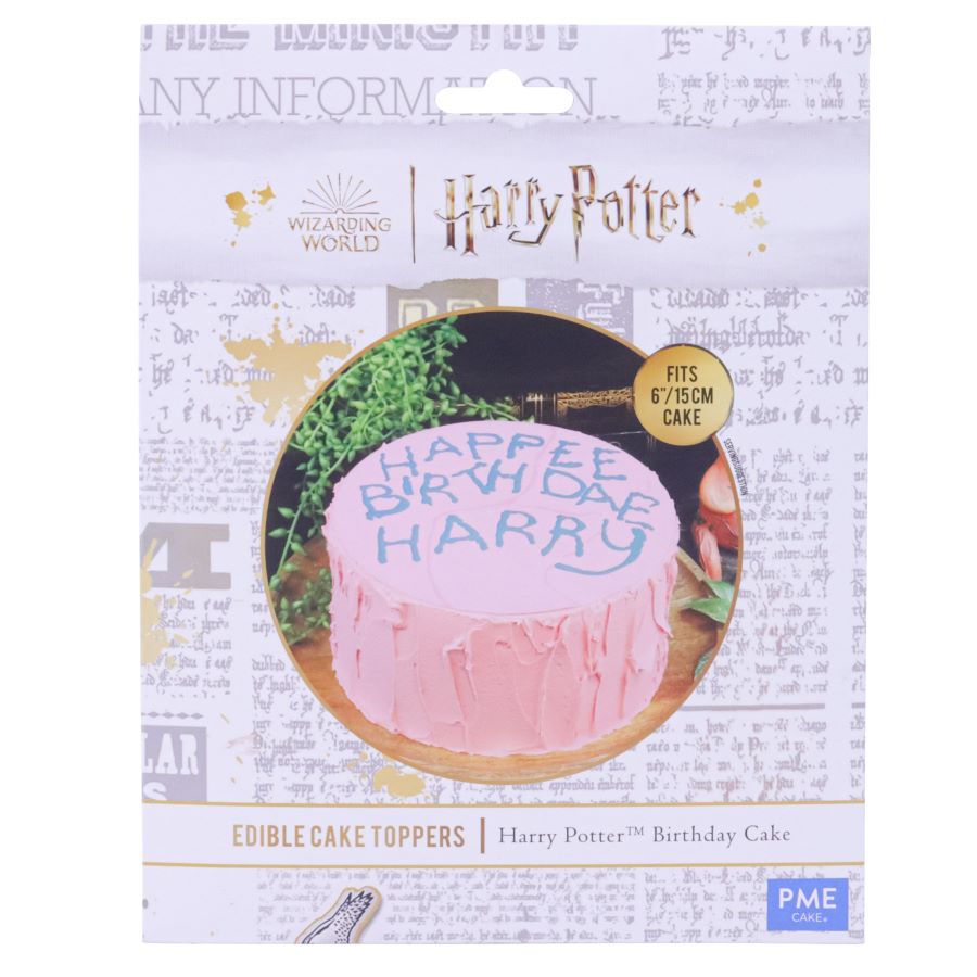 Harry Potter kakebilde "HAPPEE BIRTHDAE"