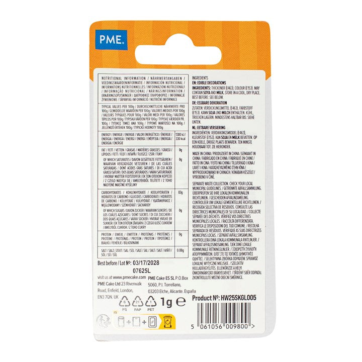 Spiselig kakepynt, svarte flaggermus, 1g