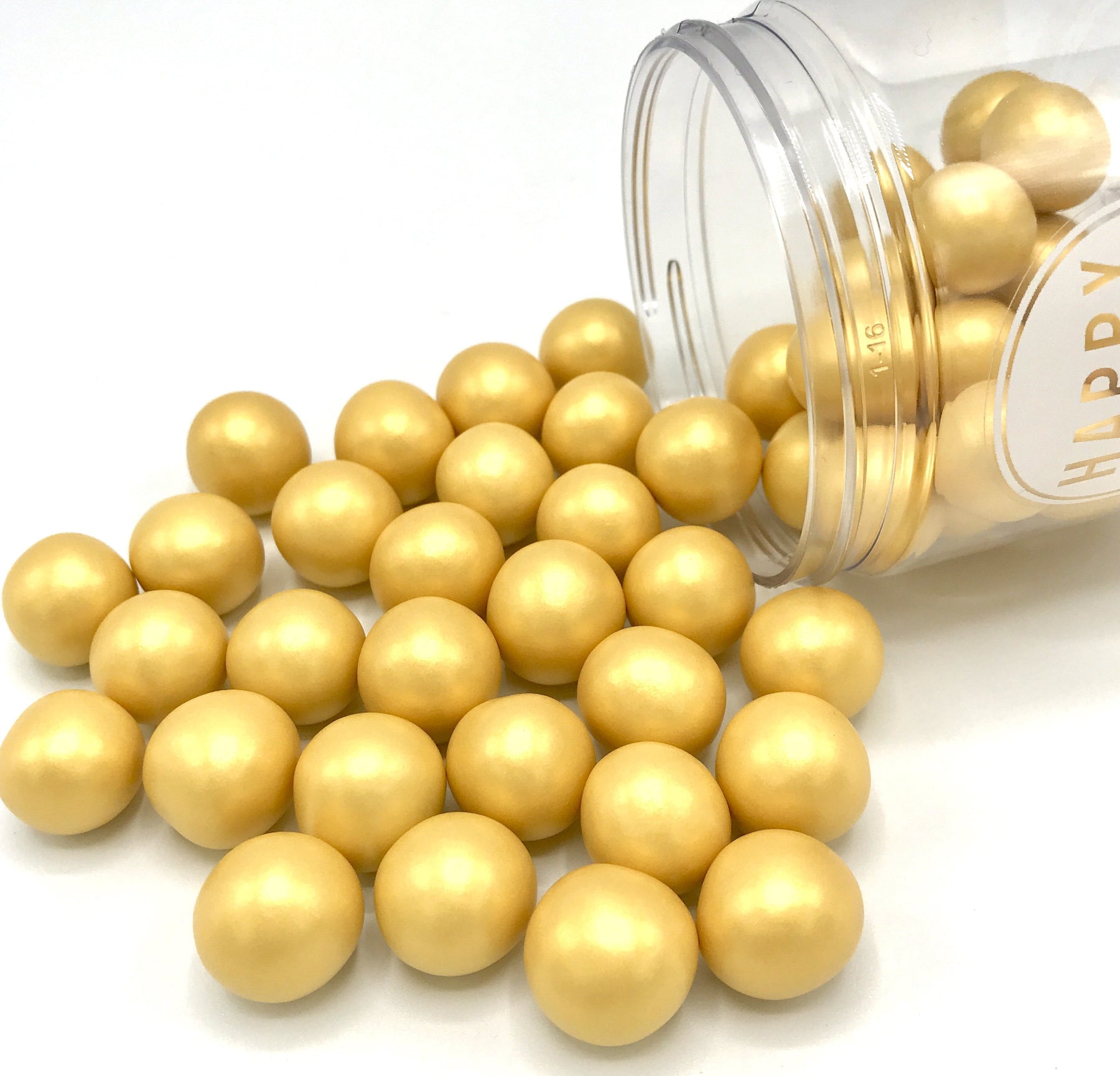 Happy Sprinkles Sjokoladekuler -Matt gull- XXL 130g