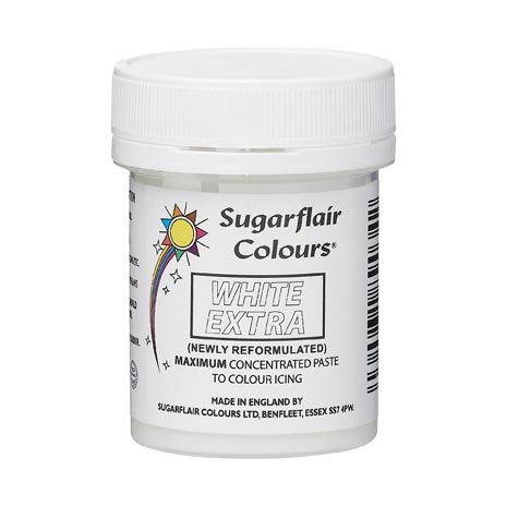 Sugarflair - Max Concentrate pastafarge White Extra, 42g
