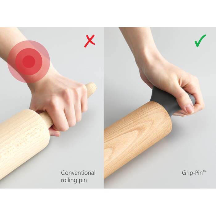 Joseph Joseph Grip Pin - Ergonomisk kjevle i tre