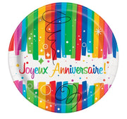 Joyeux Anniversaire papptallerken