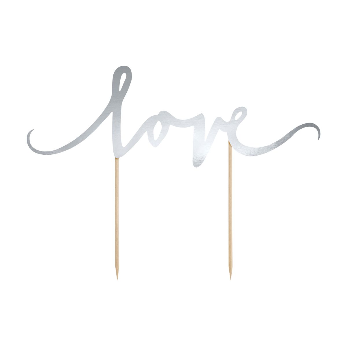 Kaketopp med tekst -Love-