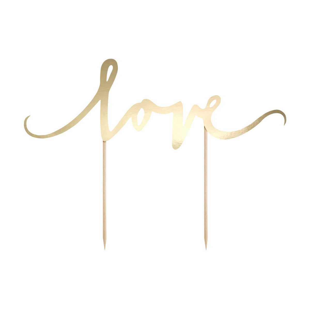Kaketopp med tekst -Love-