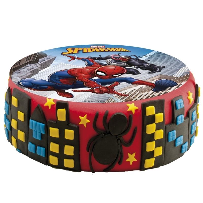 Kakebilde uten sukker -Spider-man- 15,5cm