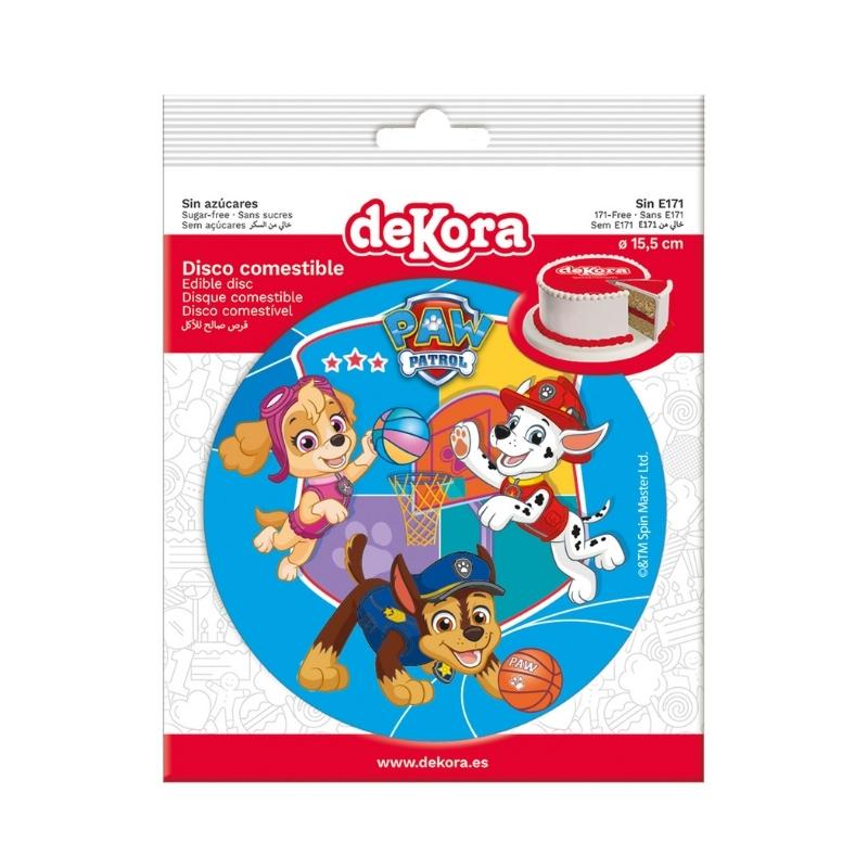 Kakebilde uten sukker -Paw Patrol- Blå, 15,5 cm