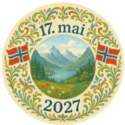 Kakebilde -17.mai 2027- Rund 20cm