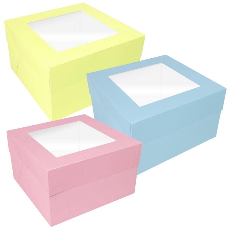 Kakeeske i flere pastell farger